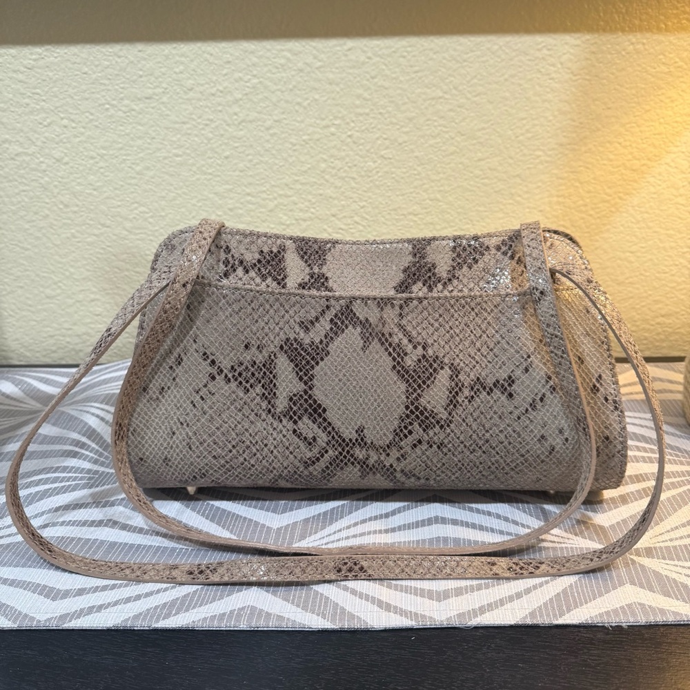 Leather Snake Print Women's Purse